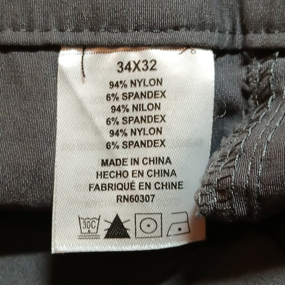 Men's Union Bay Active Gray Nylon Pants 34x32 NWOT - Picture 9 of 10